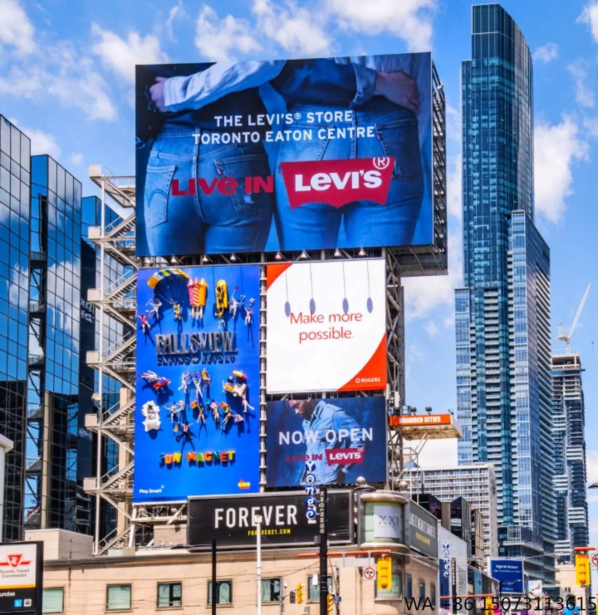 

Высокояркий уличный светодиодный экран P3.91 с полным фронтальным доступом для обслуживания, гибкий видеоэкран для рекламы в церкви