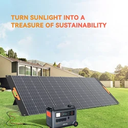 Oscal PM400 400W Foldable Solar Panel 23% High Efficiency Monocrystalline Cells Adjustable Kickstand IP65 Water Repellent ETFE M