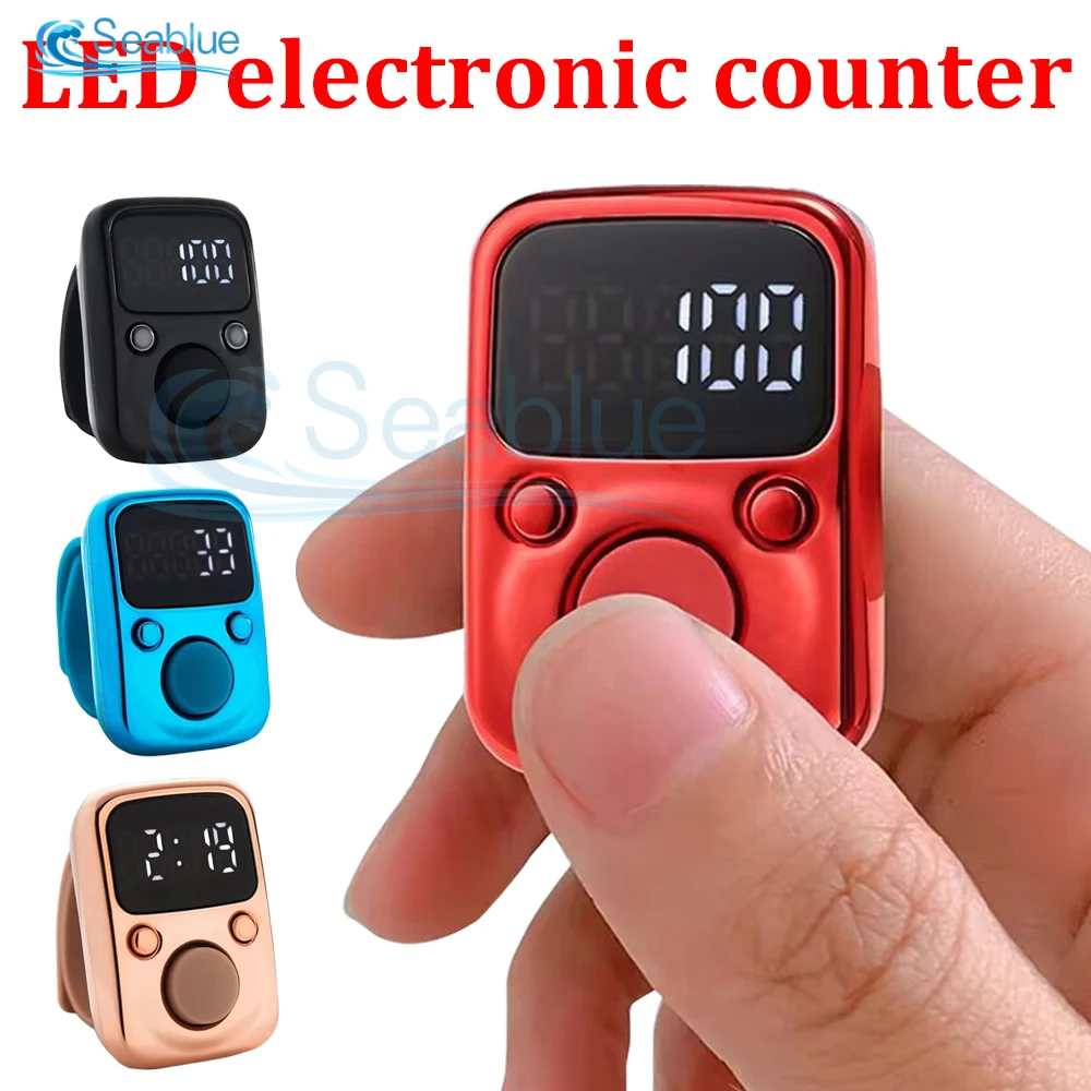 Mini Digital Electronic Counter Multifunctional Counter 5-bit 99999 Rechargeable Led Counters Clicker Portable Finger Counter