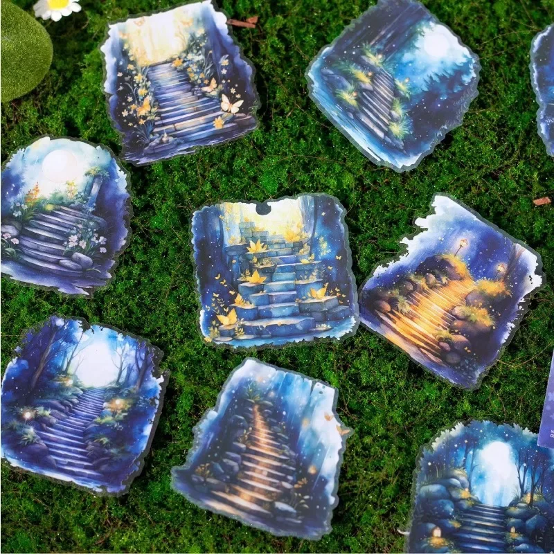 10pcs Stickers Stickers Supplies Package Material Decorative Nature Trail Landscaping Handbook DIY Scrapbook Cut 155*95mm