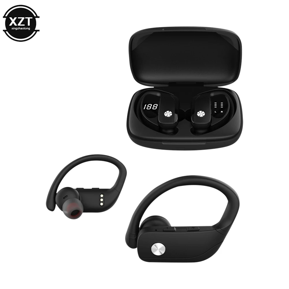 T16 Bluetoothワイヤレスイヤホン,スポーツイヤホン,耐水性,低音