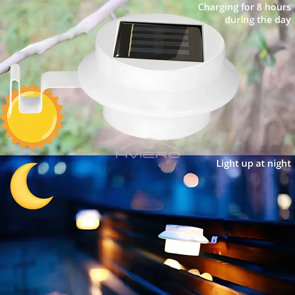 Balcon décoration ambiant voie lumières solaire lumière LED extérieur jardin clôture mur nuit lampe Patio décoratif lustre IP65