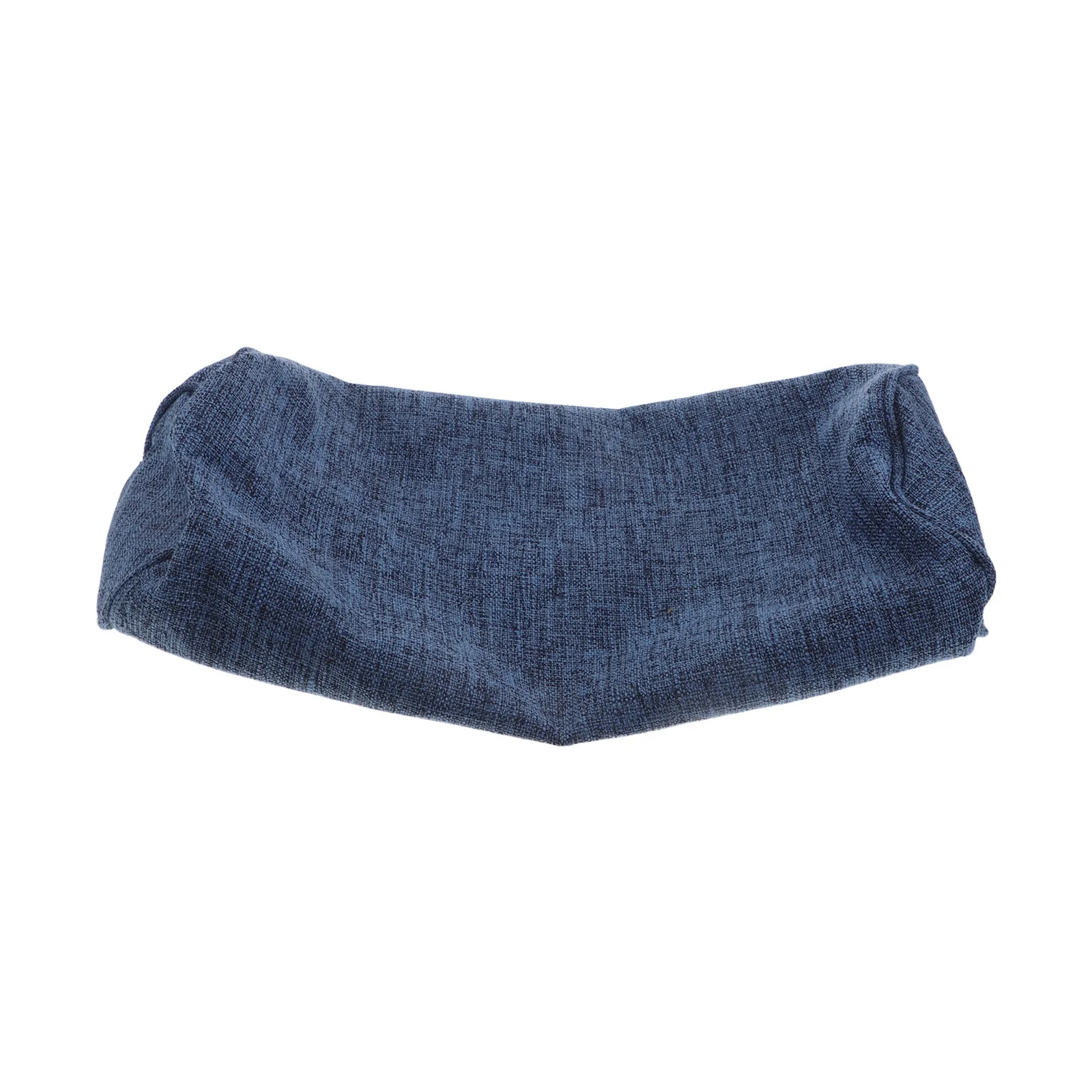

Cylindrical Round Pillow Cover Blue Lumbar Pillow Soft Breathable Neck Roll Pillowcase for Travel Sofa Bed Home Use 15.7x5.9