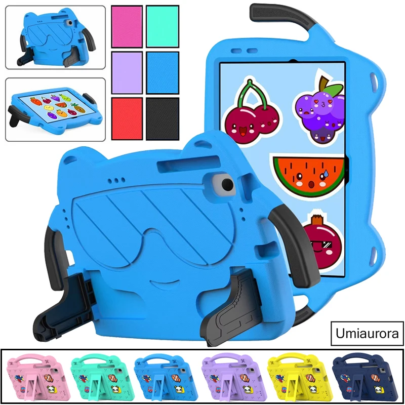 For Samsung Tab A11 8.7 inch SM-X130 A7 A8 A9+ Plus SM-X210 X230 T500 S6 Lite Kids Handle Stand Tablet Case Shockproof EVA Funda