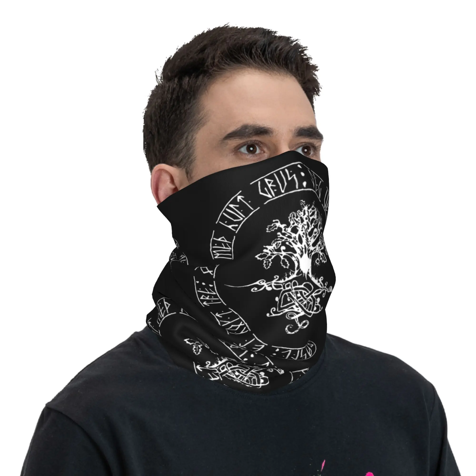 Yggdrasil- Norse tree of life Bandana Neck Gaiter Printed Mask Scarf Multi-use Face Mask Running Unisex Adult Windproof