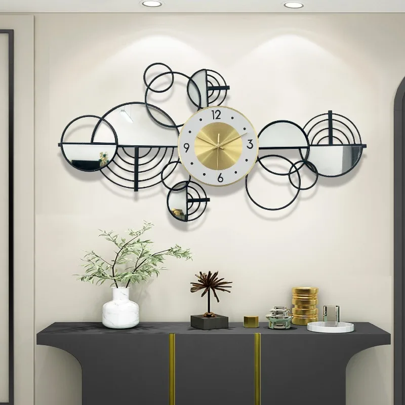 Modern Minimalist Living Room, Dining Room, Study Room, Creative Clock Decoration, Fashionable Living Room Entrance Decoration