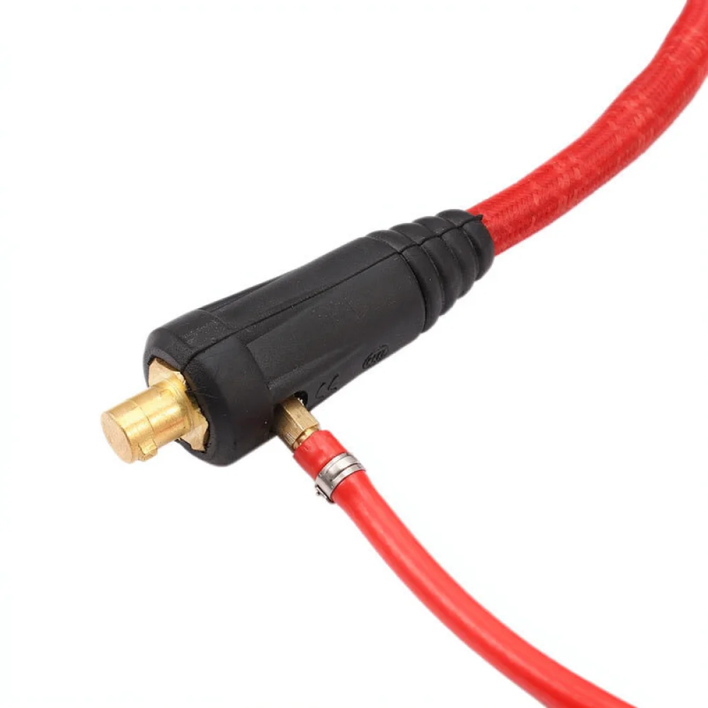 4M WP9 TIG Welding Torch Air Cooled Red Braided Cable Assembly Fast Connector Precision Pipe Metal Fabrication Tooling