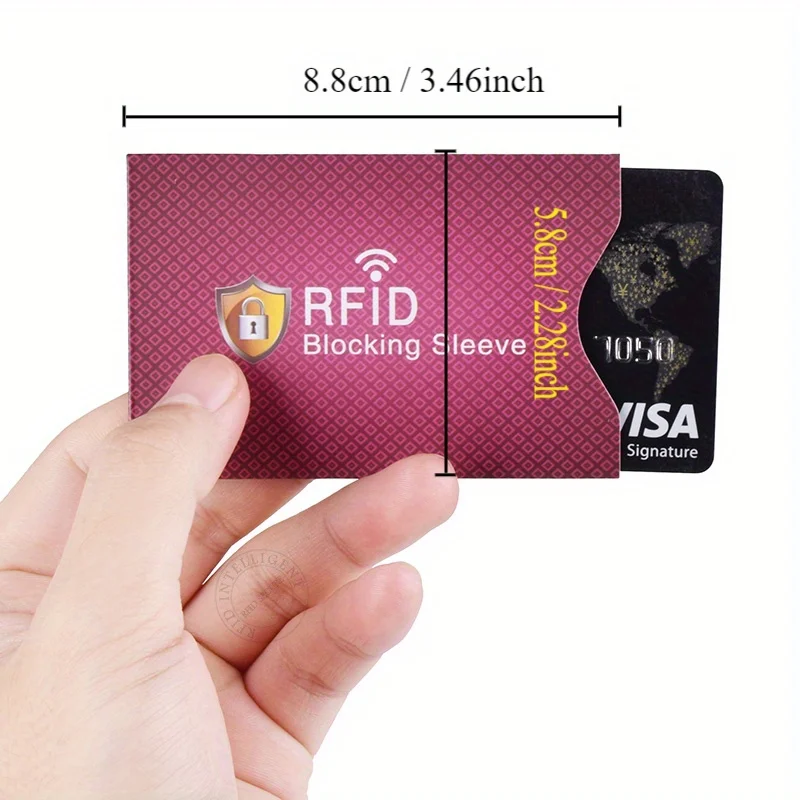 5PCS RFID Shielding Card Cover, Compatible with Credit Cards, Wallet Protection Cover Using NFC Shielding Technology