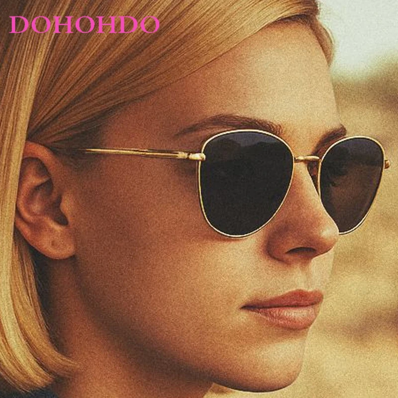 

Luxury Designer Sun Glasses Women Men New Fashion Metal Cat Eye Trendy Outdoor Sunglasses Traveling Driving Shades UV400 Lentes