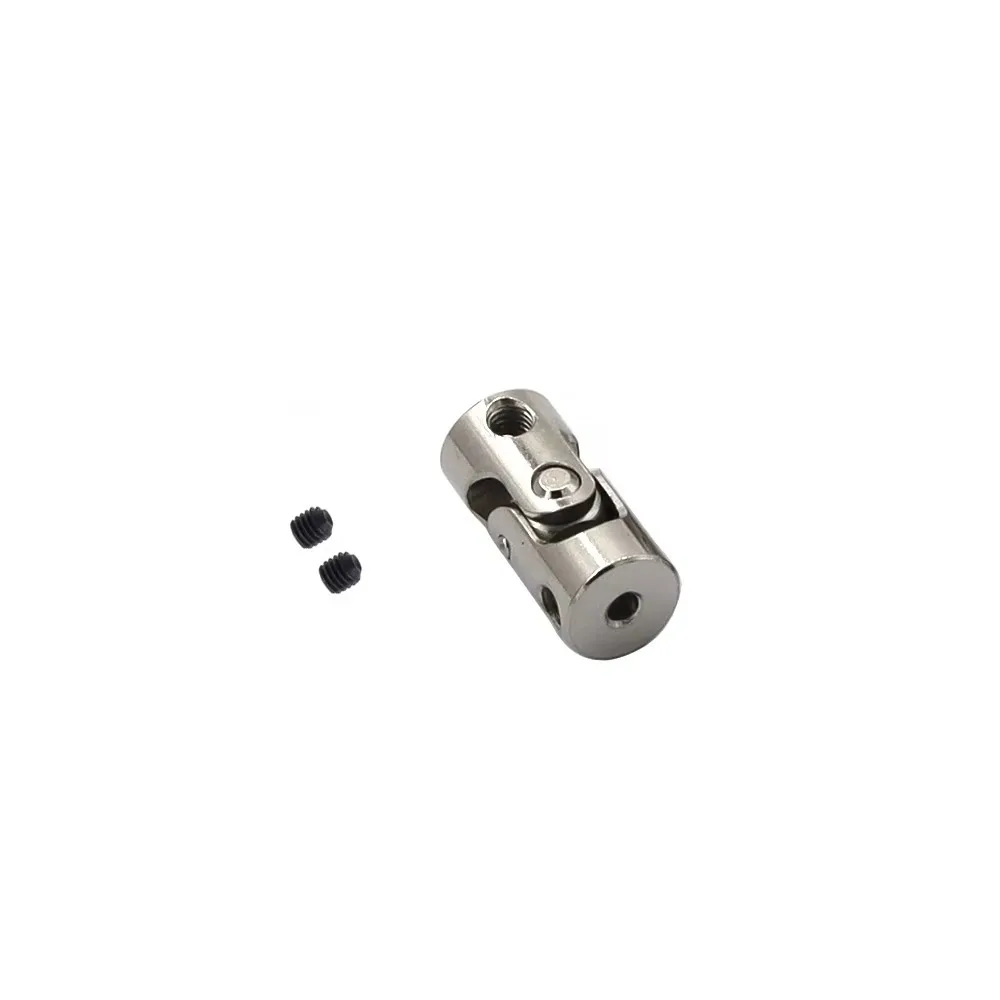 Nieuwe Metalen Cardan Joint Zilver 2.3/3/4/5/6/8/10/12mm Motor Connector Universele Meerdere Grootte Askoppeling voor RC Auto Boot