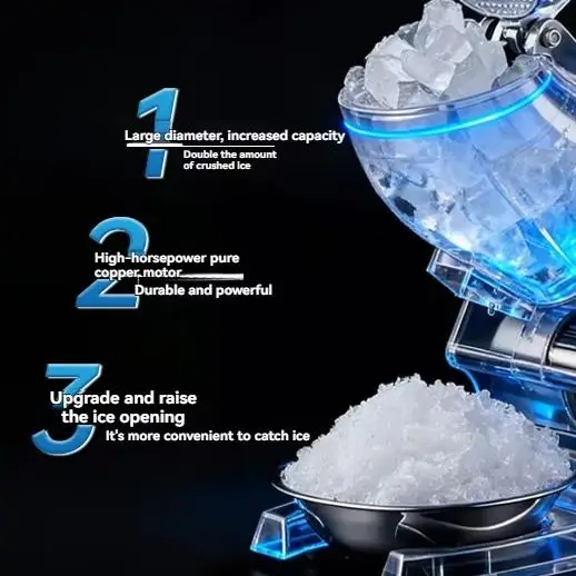 Multi Functional Ice Crusher Commercial Stall Household Ice Maker Shaved Ice Slush Machine