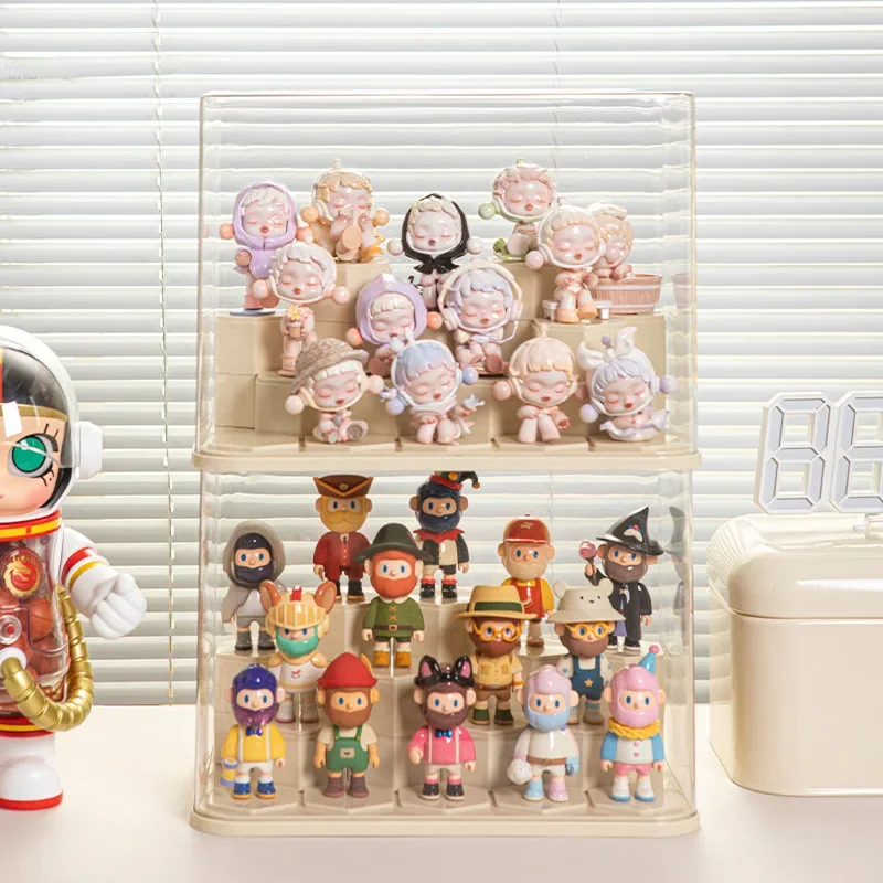 Transparent Acrylic Display Case for Action Figures Dustproof Storage Display Cabinet for Collectibles Figures Models Doll Toys