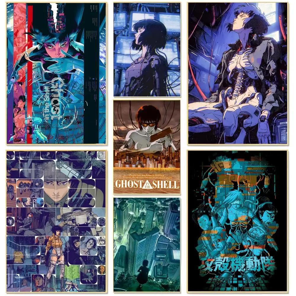 anime sci-fi G-Ghost in the Shell Poster Living Room Bedroom Decorative Print Unframed Decor