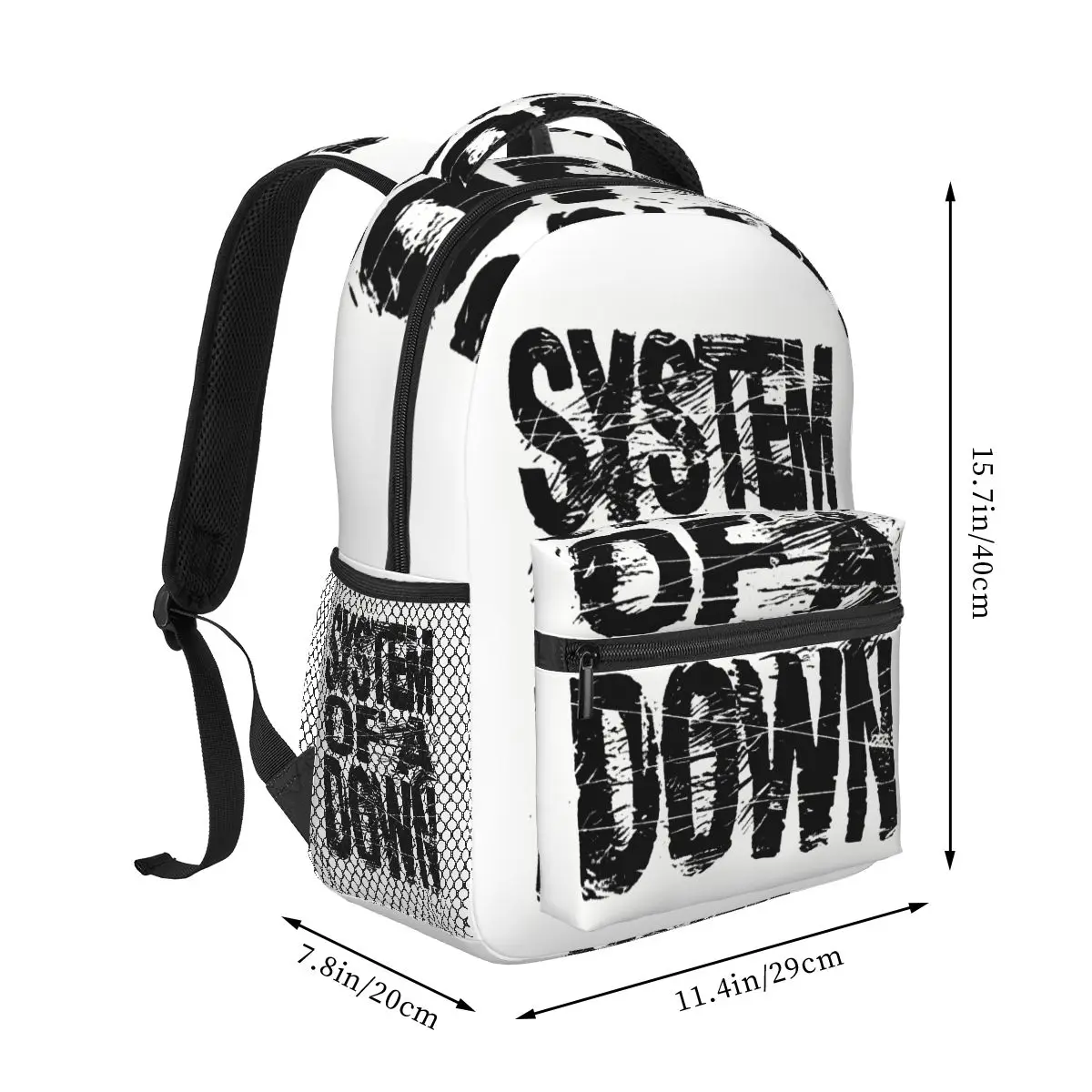 Rock Band System Of A Down Backpack Student Boys Girls BookBag Kids School Bag Laptop Shoulder Bags for Men Women