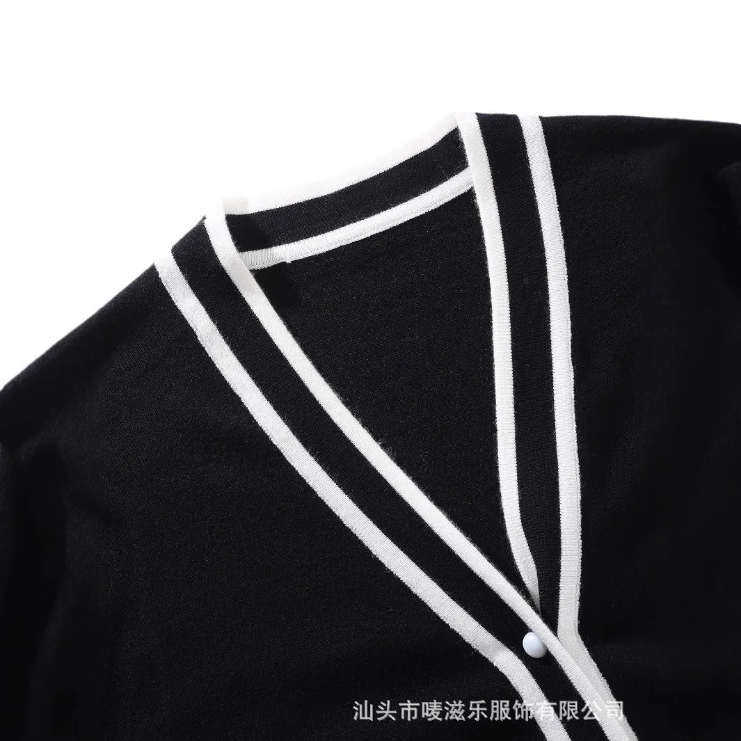 브이넥 여성 스웨터 루즈 니트 재킷, 캐주얼 솔리드 컬러 포켓 장착 긴 소매 가디건 의류 가을 여성 솔리드 탑스