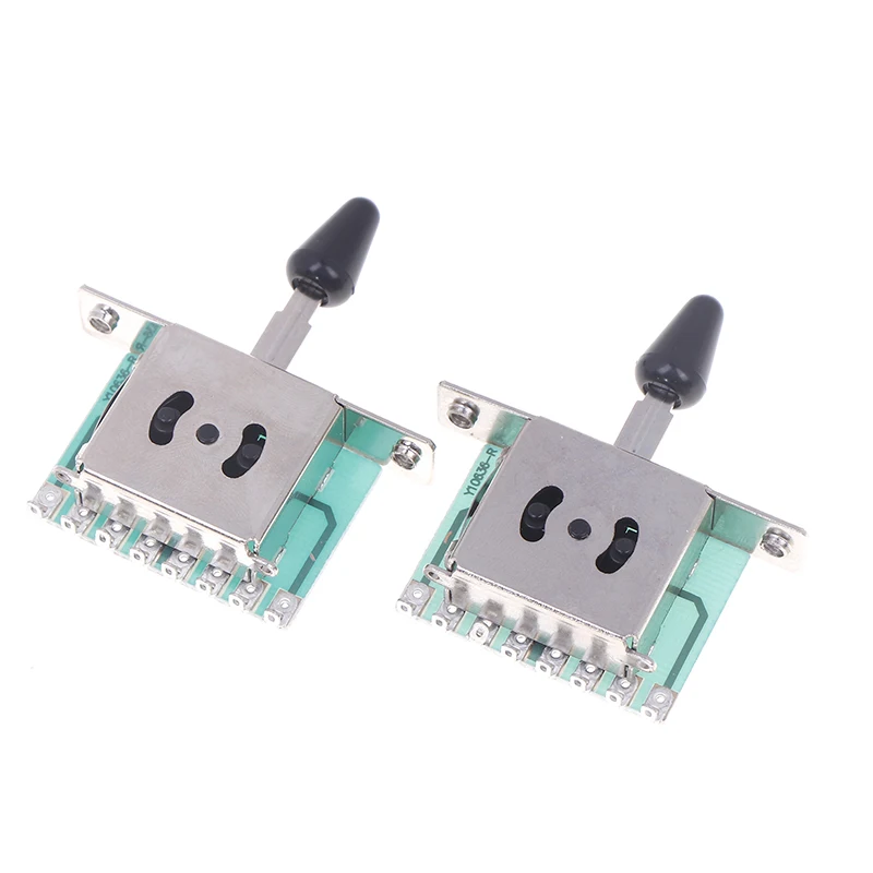 B*1Pc 3 Way 5 Way 8 Key Electric Guitar Pickup Selector Toggle Switch With Black Tip Cap Knob For  Electric Guitar Stamper