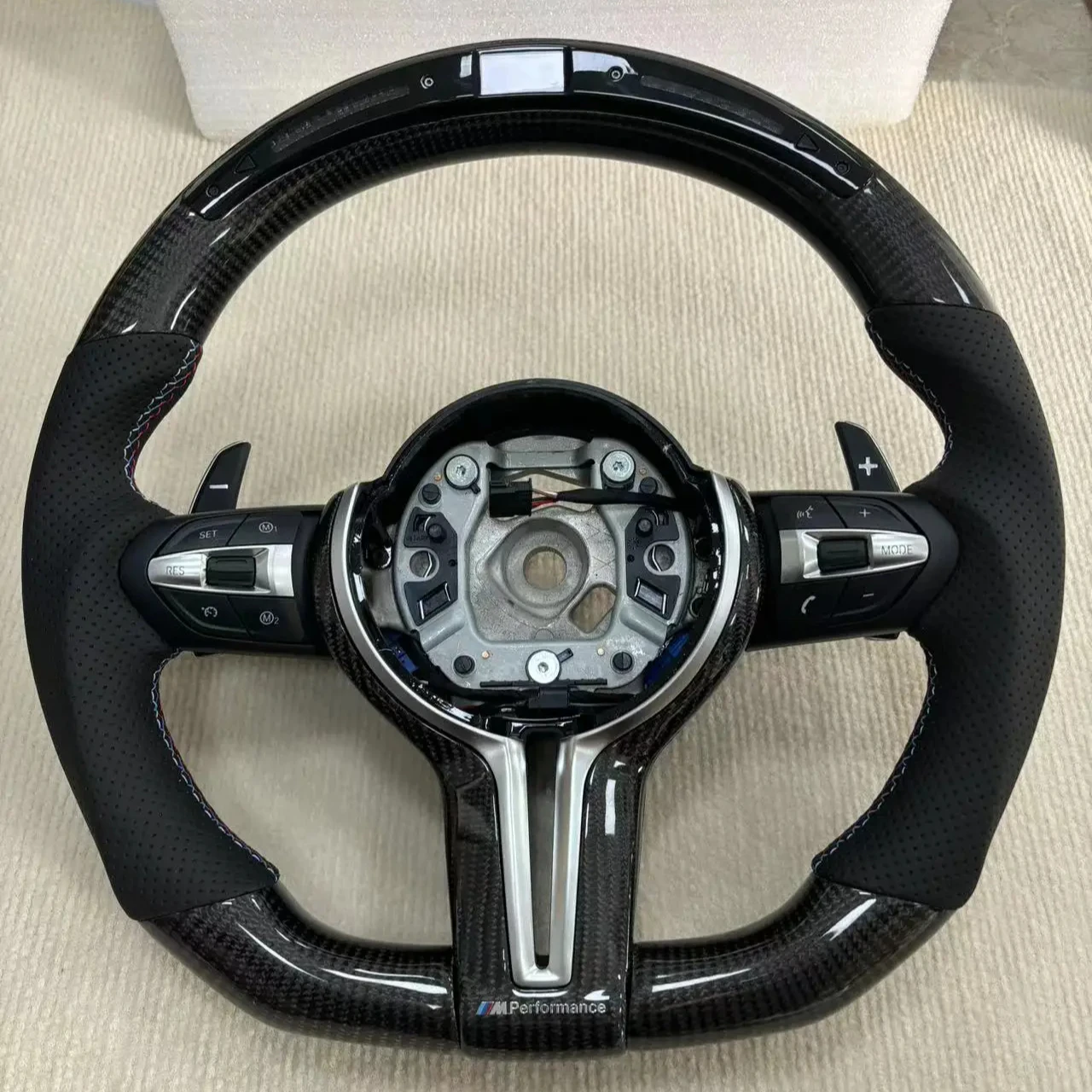 For   BMW All Series F10 F30 E60 Sports Design Steering Wheel LED Upgrade Car Steering Wheel Type Modification