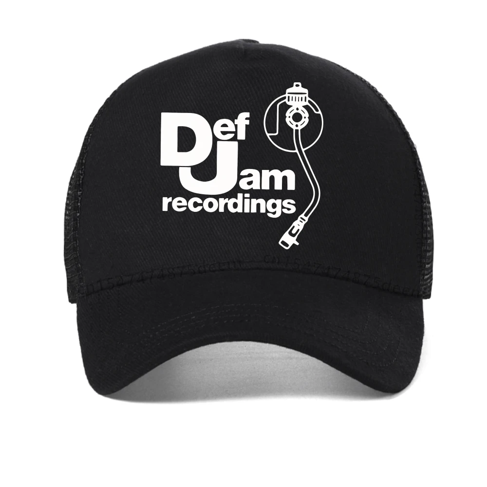 

with DJ Def Jam Recordings baseball cap Classic Rap Hip Hop hat fashion men women mesh trucker hat casual sun Snapback hats