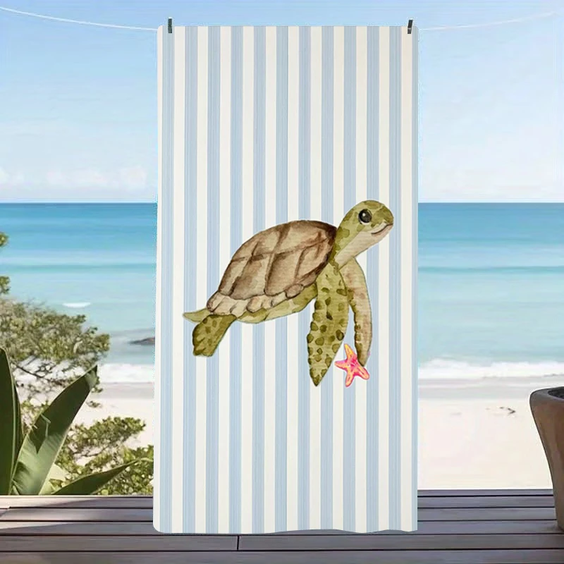 Aerial Ocean Beach Towel Wave White Sand Print Oversized Microfiber Quick Dry Sand Free Summer Vacation Pool Travel Trendy Gift