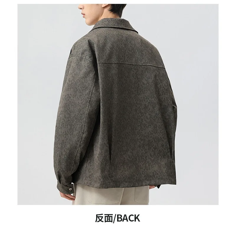 Faionable solto zíper masculino outono bordado outerwear longo casaco casual solto moda casual streetwear harajuku jaqueta masculina