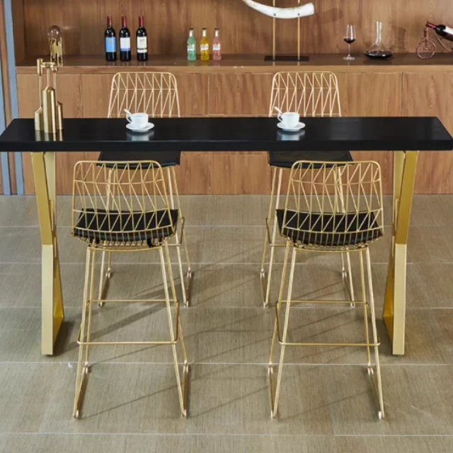 

'wholesale stackable luxury Modern Furniture gold metal frame hand made Outdoor home events Bar stools Bar Chair wire chair