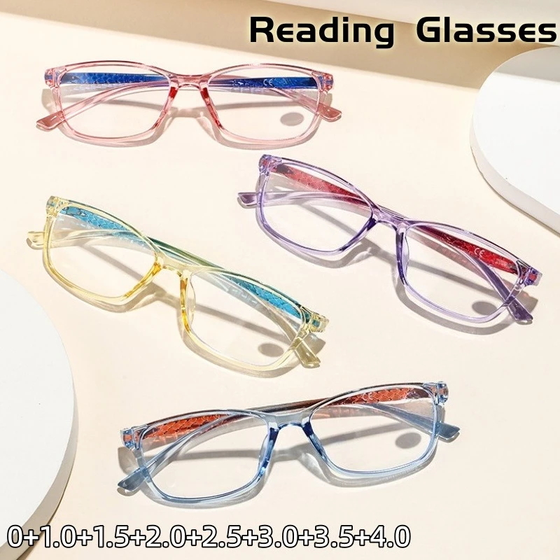 

High-quality Comfortable Anti-blue Light Progressive Glasses Ultra-light PC Style Full-frame High-definition Eyewear 0 To +4.0