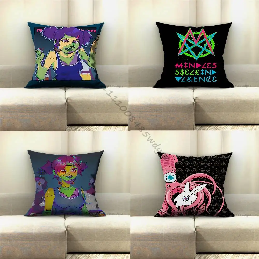 M-Mindless Self Indulgence Jimmy Pillow for Sofa Seat Chair Decorative/Modern Home Decor Print Throw Cushion Souvenir Gift