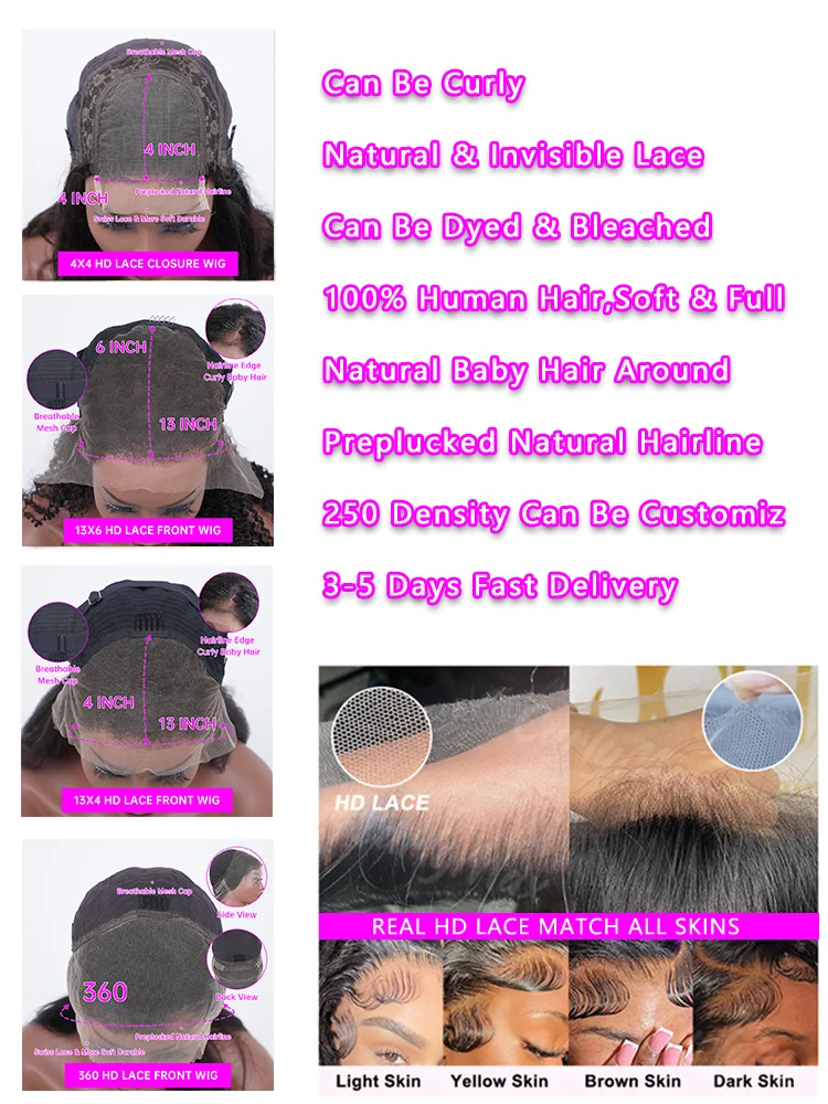 Peluca Frontal de encaje HD 13x6 de 250 de densidad para mujer, pelucas brasileñas transparentes, cabello humano 30 40 pulgadas, peluca con malla Frontal recta de hueso 4x4