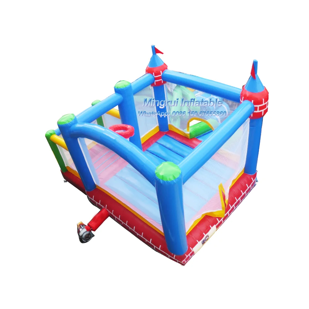 Inflatable Bouncy Castle for Girls, Bouncing House with Basketball, Play Hoop