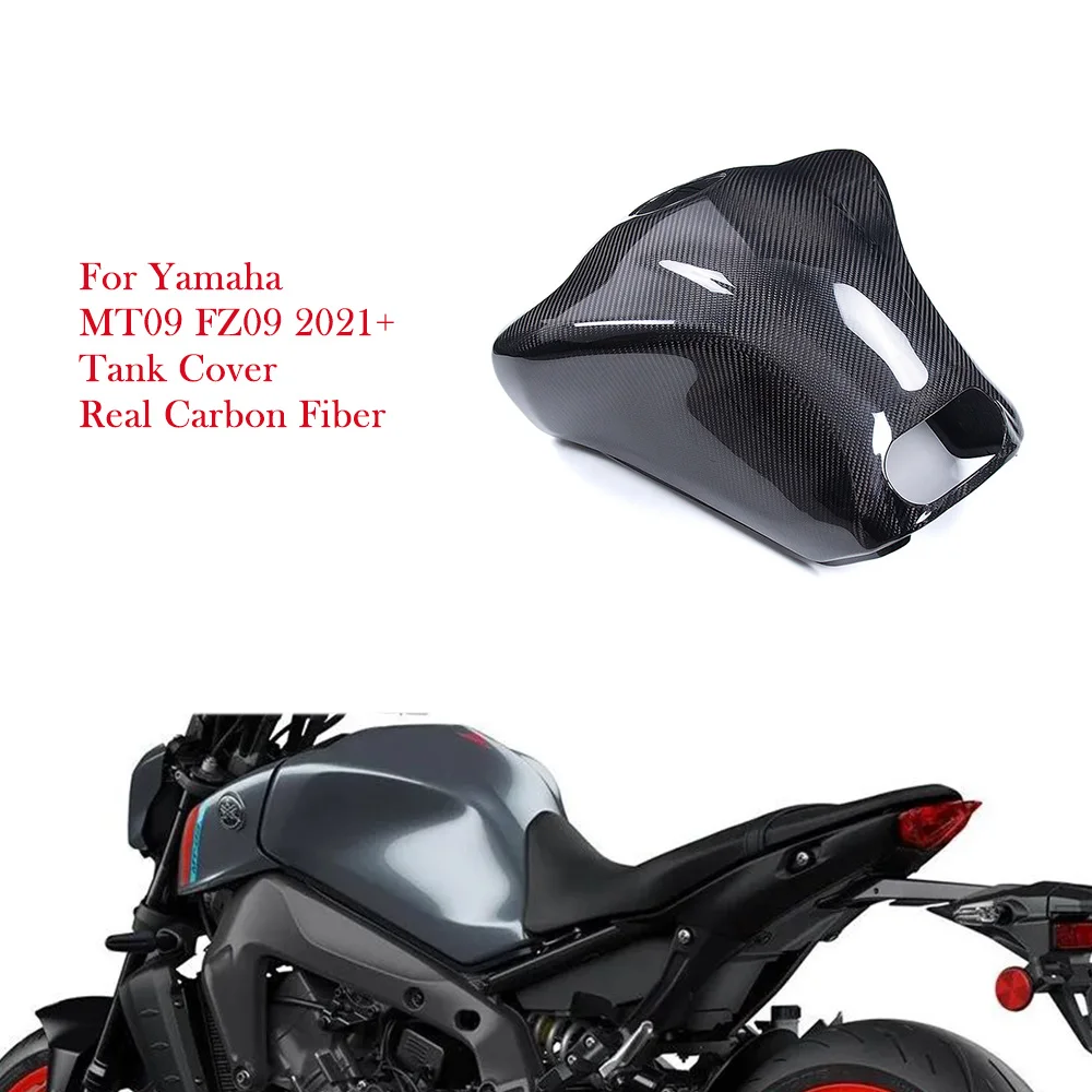 

For YAMAHA MT-09 FZ-09 MT09 FZ09 2021 2022 2023 Real Dry Carbon Fiber Tank Cover Fairing Kits Motorcycle Accessories Moto Surron