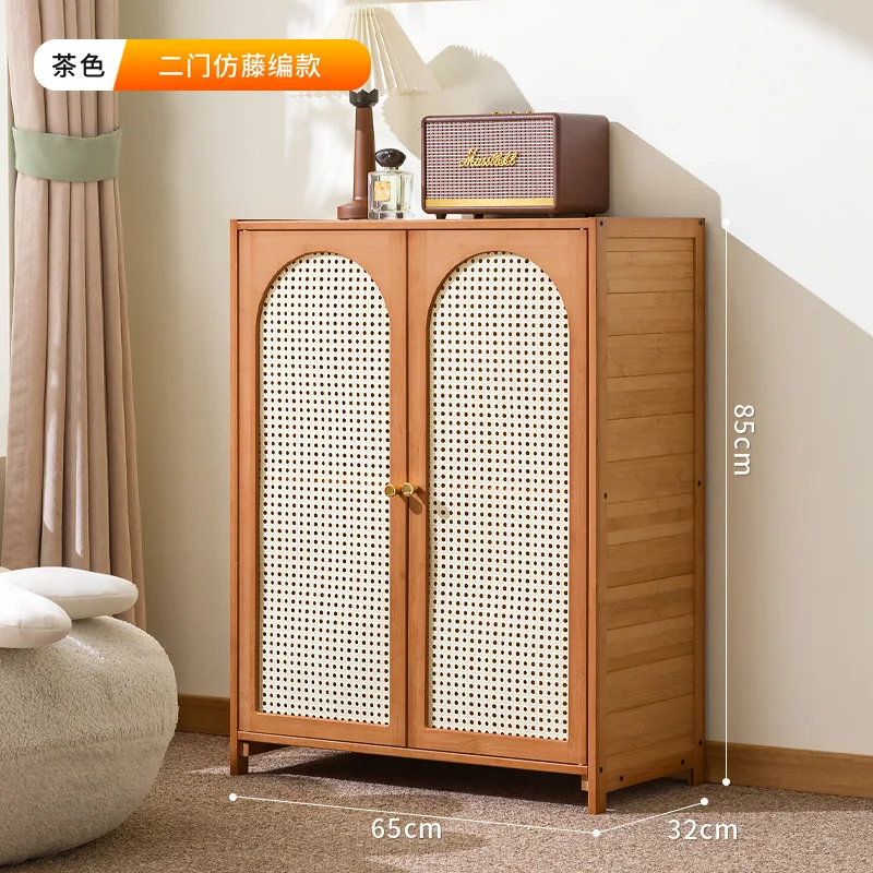 خزانة كتب عتيقة نصف جدار رف كتب مع أبواب خزانة غرفة المعيشة مقاومة للغبار وخزانة خذاء منخفضة الجانب وأرفف عرض #6