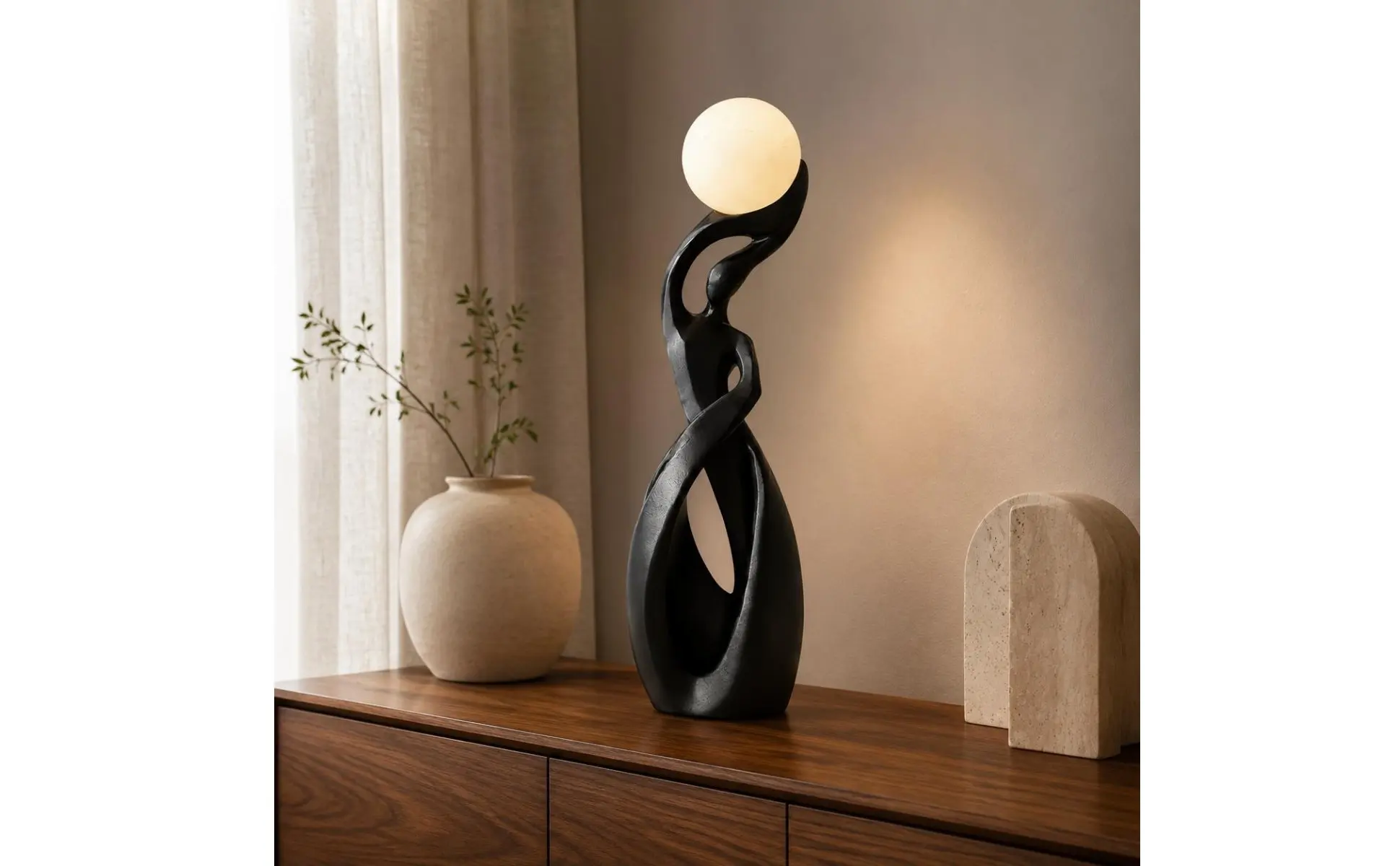 Abstract Resin Figurine Electroplated Finish Abstract Sculpture Table Ornament Minimalist Design Room Decoration Lustrous Abstract Resin Figurine Electroplated Finish Abstract Sculpture Table Ornament Minimalist Design Room Decoration Lustrous