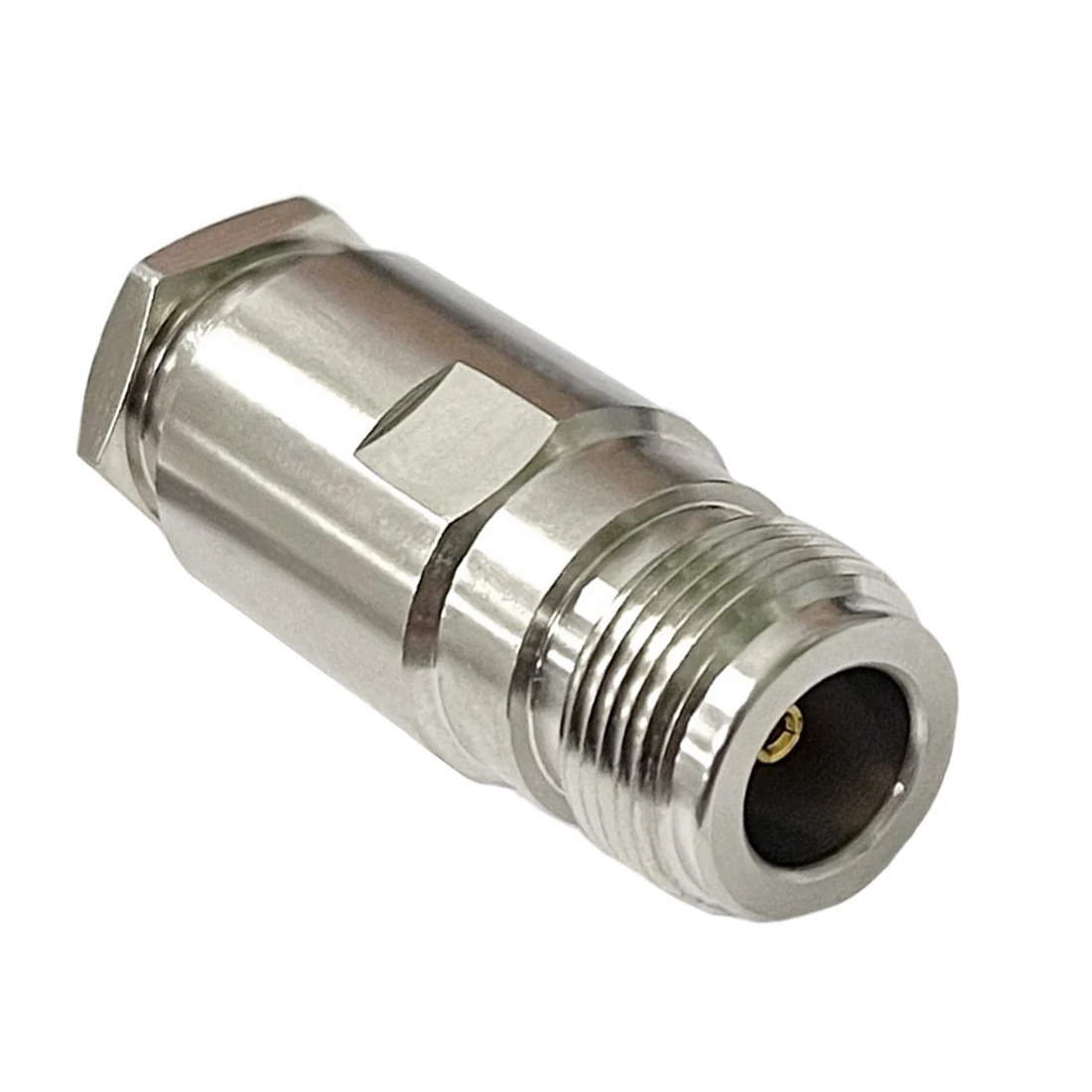 Abrazadera de conector coaxial RF Tipo N Hembra para Cable RG8, RG213, LMR400, niquelado recto, nuevo, venta al por mayor para WIFI, 1 ud.