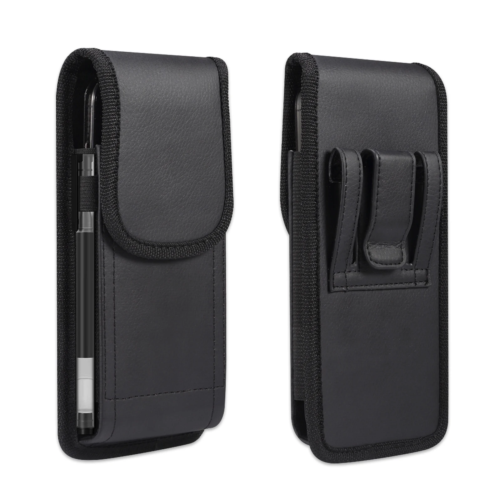 Leather Phone Belt Clip Case Holder For Samsung S24 S23 Ultra S22 Plus S21 FE,Galaxy A15 A25 A55 A54 A24 A14 Men Waist Bag Pouch