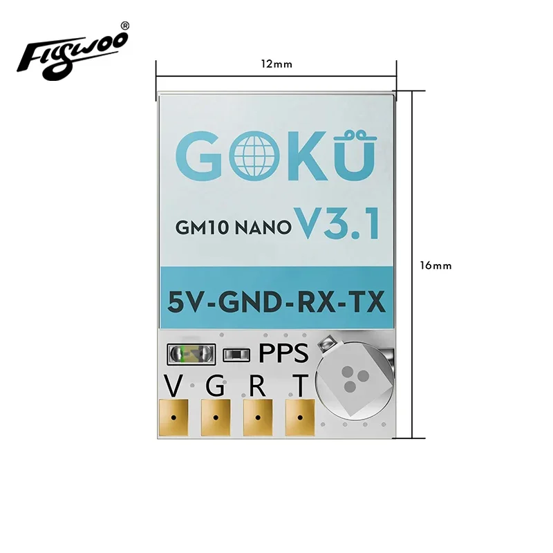 Flywoo GOKU GM10 Nano V3.1 GPS Module with Connector for FPV Long Range RC Drone Accessories