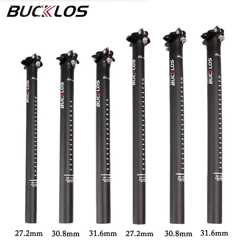 

BUCKLOS Carbon Canote Mtb 27.2mm 30.8mm 31.6mm Carbon Seatpost 350mm 400mm Road Mountain Bike Seat Post Bicycle Part