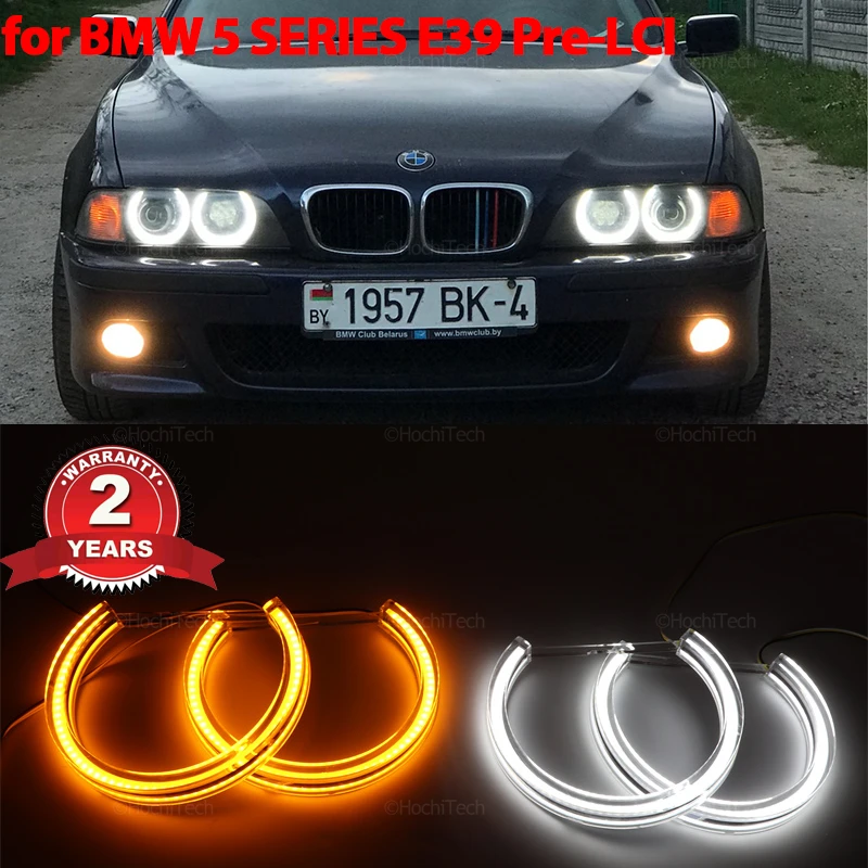 

Horseshoe Shape LED Angel Eyes Kit Halo Ring Headlight Lamps For BMW 5 Series E39 Pre-facelift 525i 528i 530i 540i 1997-2000