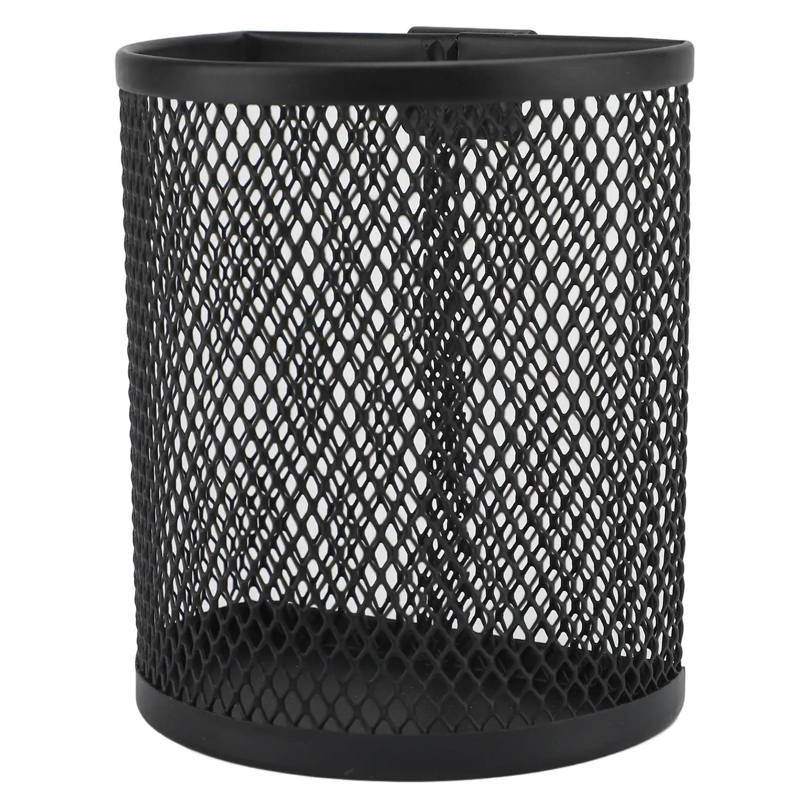Metal Pen Holder with Hook Large Capacity Hangable Mesh Metal Pen Cup Desk Organizer for Office School Home