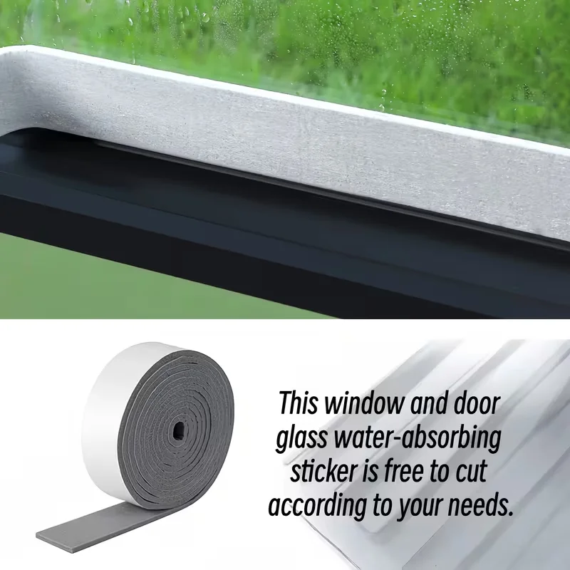 

1 шт., 2/4 м, полоски для защиты от конденсации окна, стеклянные водопоглощающие наклейки, впитывающие полоски для окон, поглотители влаги