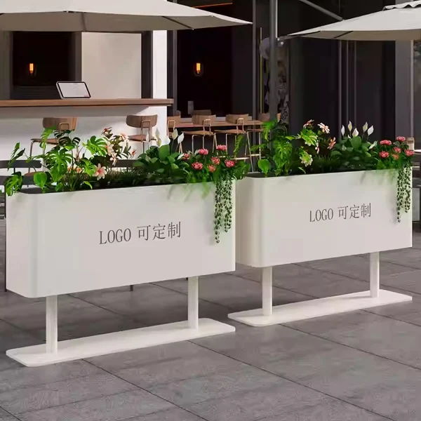 *Factory Customization Flower Pot Planter Big Planter for Garden Hotel Decoration Fiberglass Flower Pot Combination