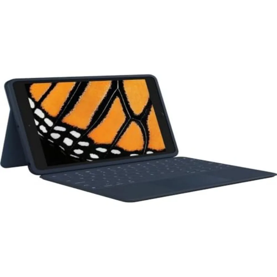 

Rugged Combo 3 rugged keyboard/cover case for Apple iPad 8th Gen and iPad (7th Gen) tablets blue, durable polycarbonate, detach