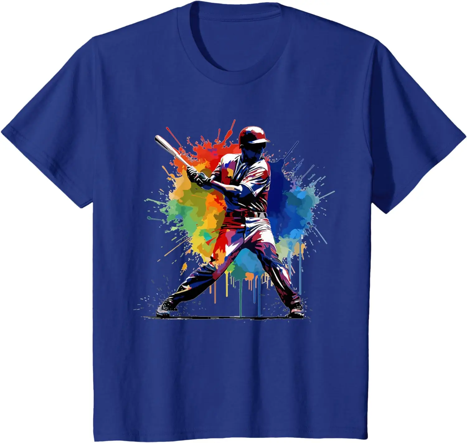 Baseball player Paint splash T-Shirt