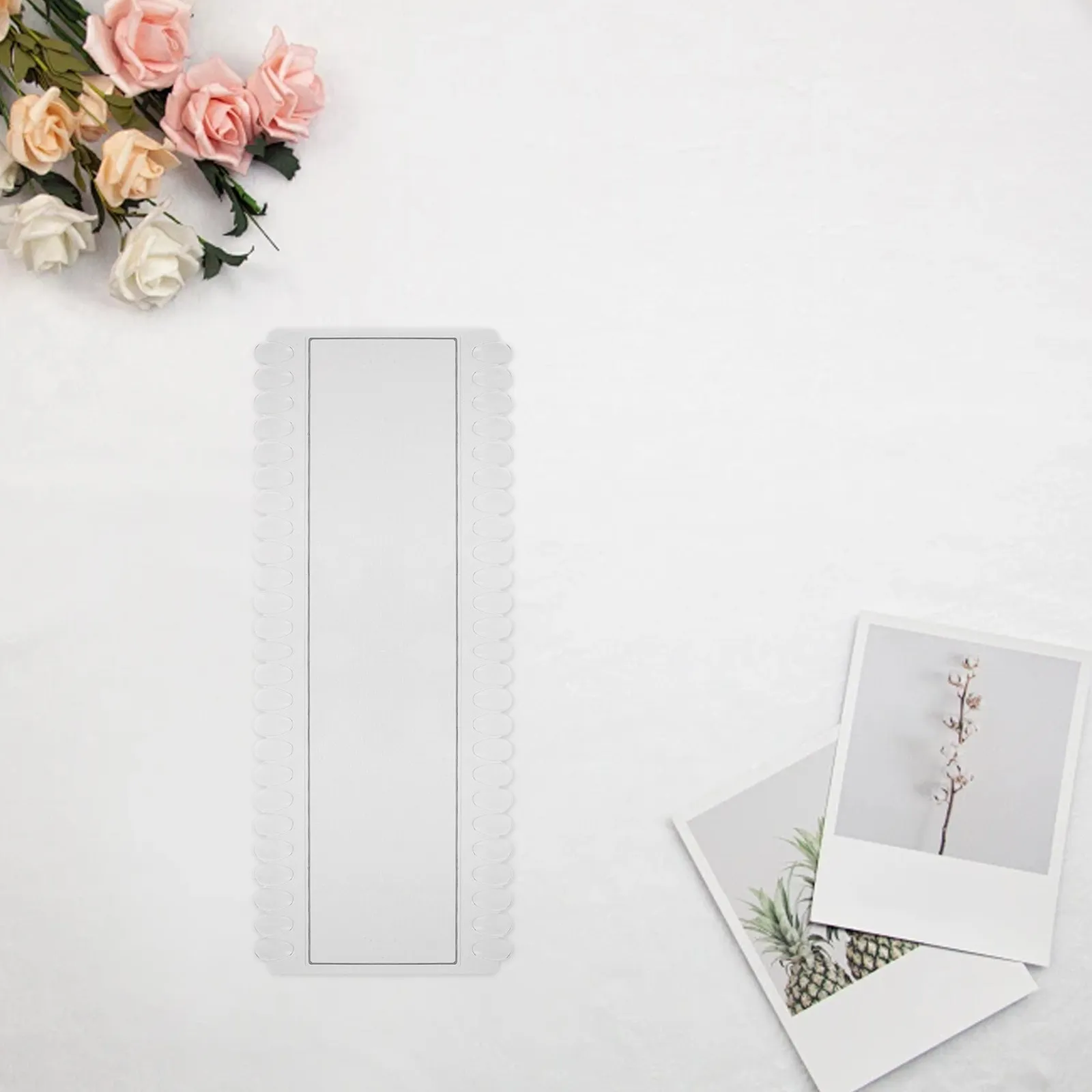 6Pcs Nail Art Display Board Transparent Nail Polish Tip Holder 50 Slots Gel Color Sample Organizer Supplies