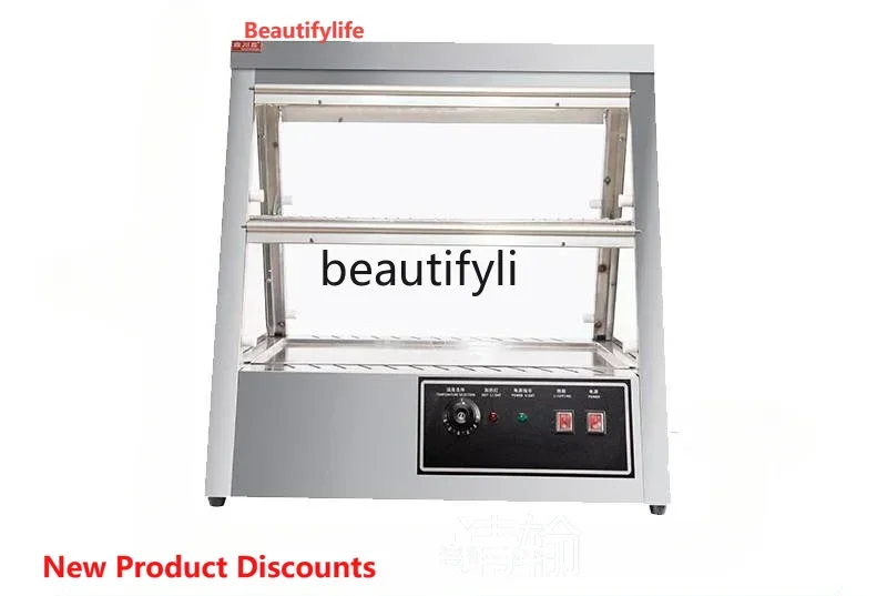 

A61 Commercialthermal insulation display cabinet constant temperature heating incubator fried chicken burger incubator crisp cab