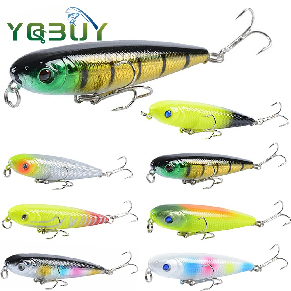 Fishing Pencil Lure 8cm/9g Topwater Hard Fishing Biat  Floating Water Lure for Saltwater and Freshwater