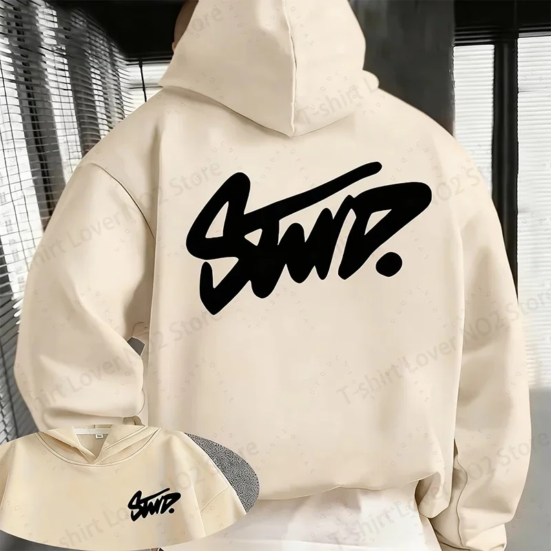 Graffiti Hoodie Tag Streetwear Handstyle Urban Aesthetic Hip Hop Vintage Culture Cream Oversized Casual Sport Sweatshirts