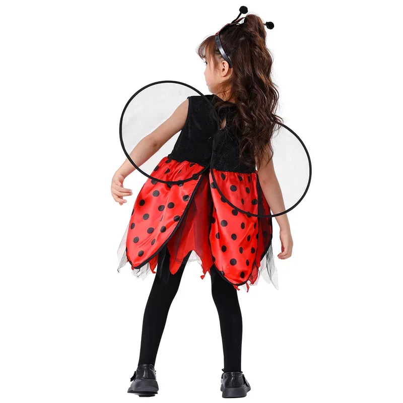 EE01 Girls Lovely Animal Bee And Ladybug Cosplay Dress Up Kids Halloween Carnival Party Performance Costumes As Gifts&0Ww