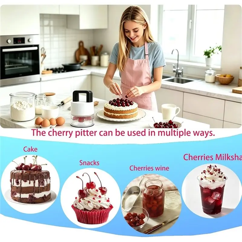 GOOD-Cherry Pitter Multiple Quick Portable Cherry Pitting Tool