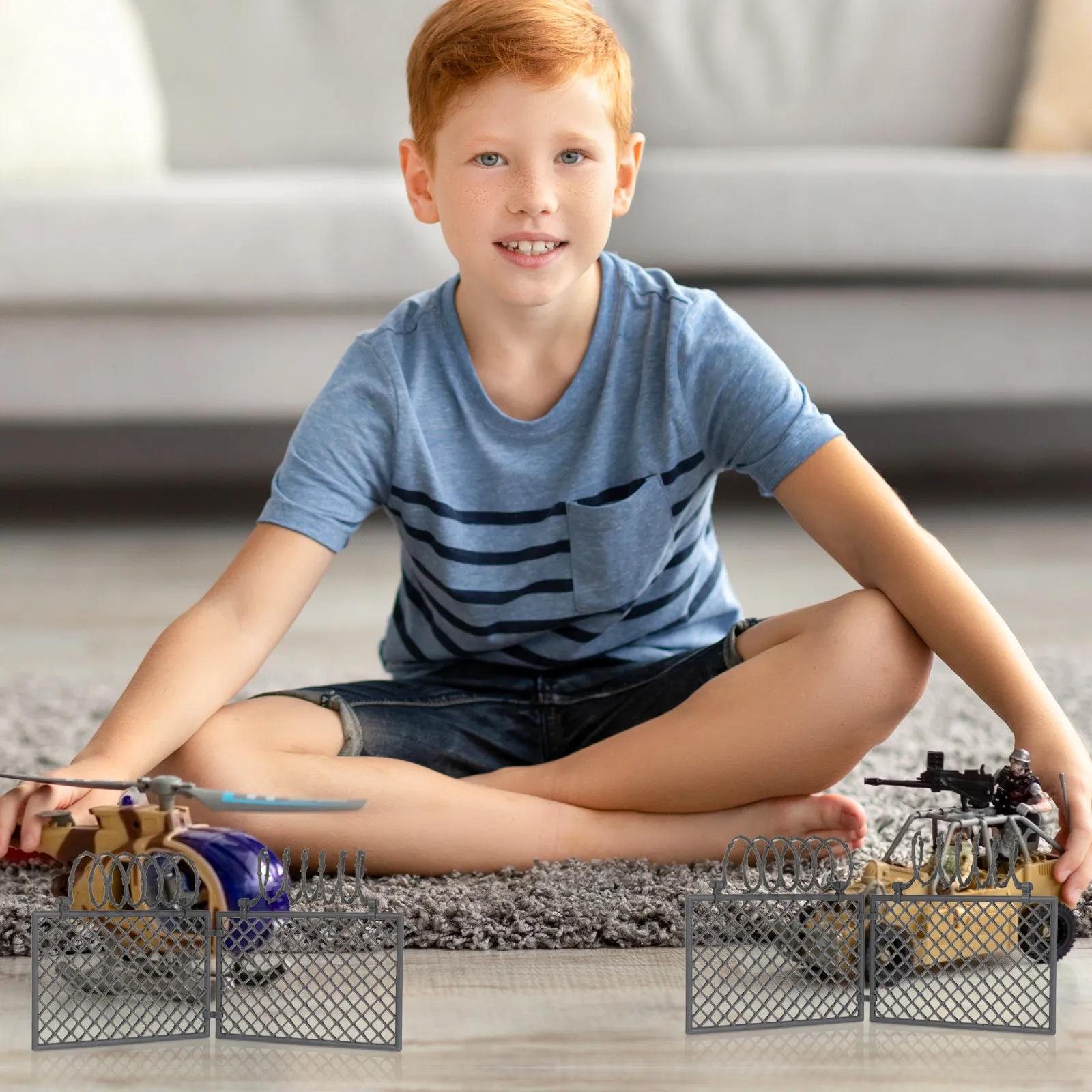 

1Set Exquisitely Crafted Fence Assembly Set Kids Imaginative Play Stimulating Creativity Scene Building