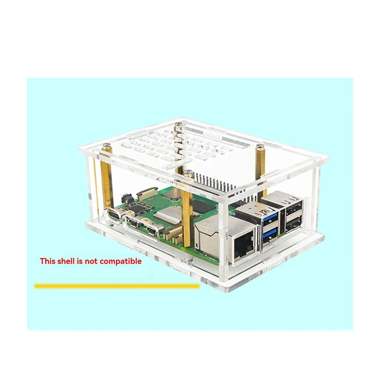 2026 جديد + لـ 5 حافظات، حاوية حماية من الأكريليك، بالوعة حرارية للتكيف، غلاف حماية شفاف